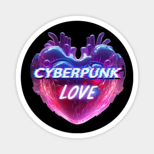 Cyberpunk Love Retro Vibe Magnet